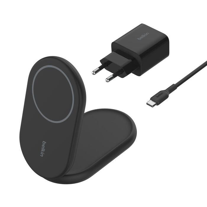 Belkin WIB007VFBK BoostCharge Pro Qi2 15W Katlanabilir Kablosuz Şarj Standı - Siyah