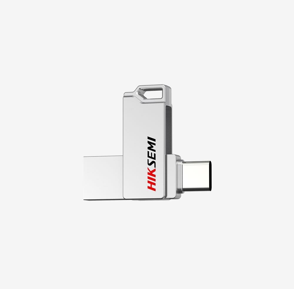 HIKSEMI E327C USB 3.2 Dual 64 GB Taşınabilir Bellek - Gri
