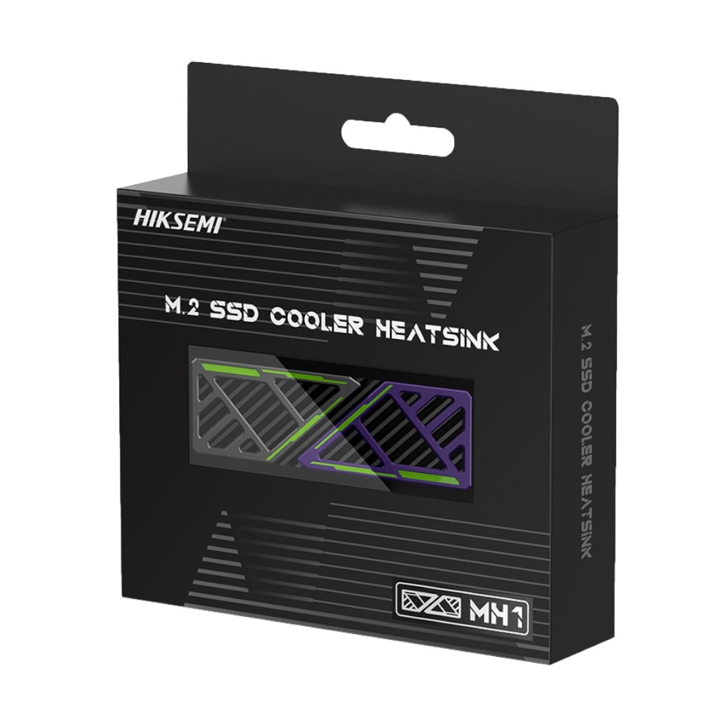 HIKSEMI MH1 M.2 2280 NVMe SSD Soğutucu Heatsink - Siyah/Mor