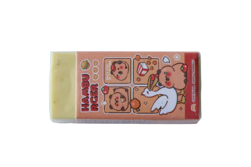 CapyBara Yazılı Silgi - 1 Adet - Sarı