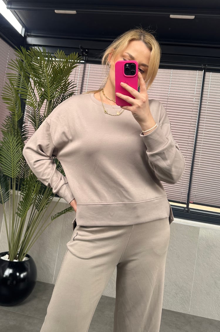 Krem Basic Marka Model Sweat Takım