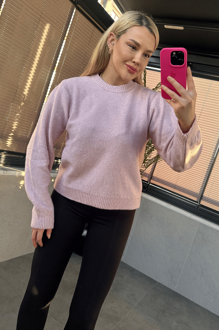 Pembe Simli Yumoş Kazak