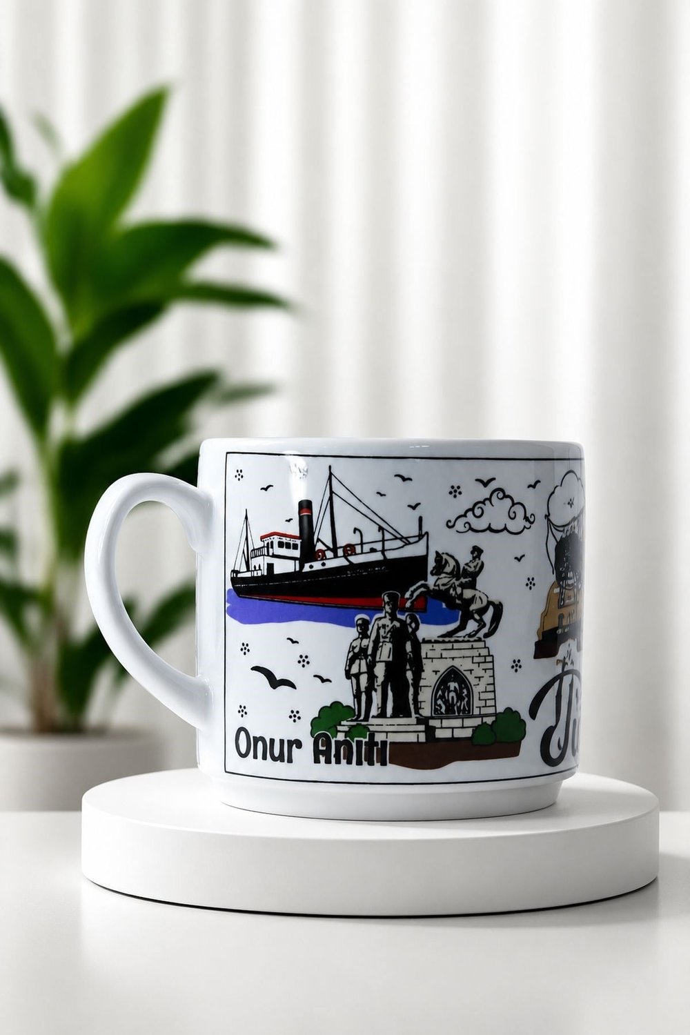 Samsun Baskılı Kupa Beyaz