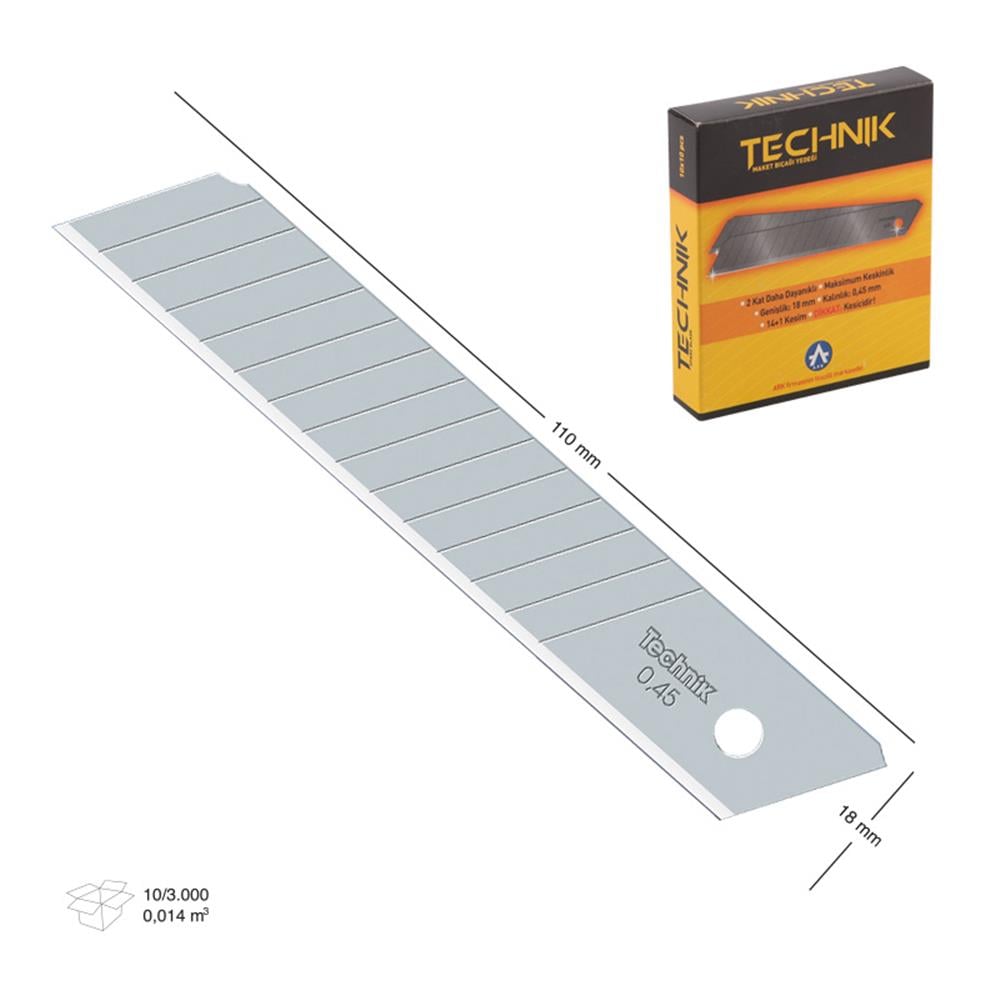 ARK MAKET BIÇAĞI YEDEĞİ GENİŞ NO:2 TECKNIK 356