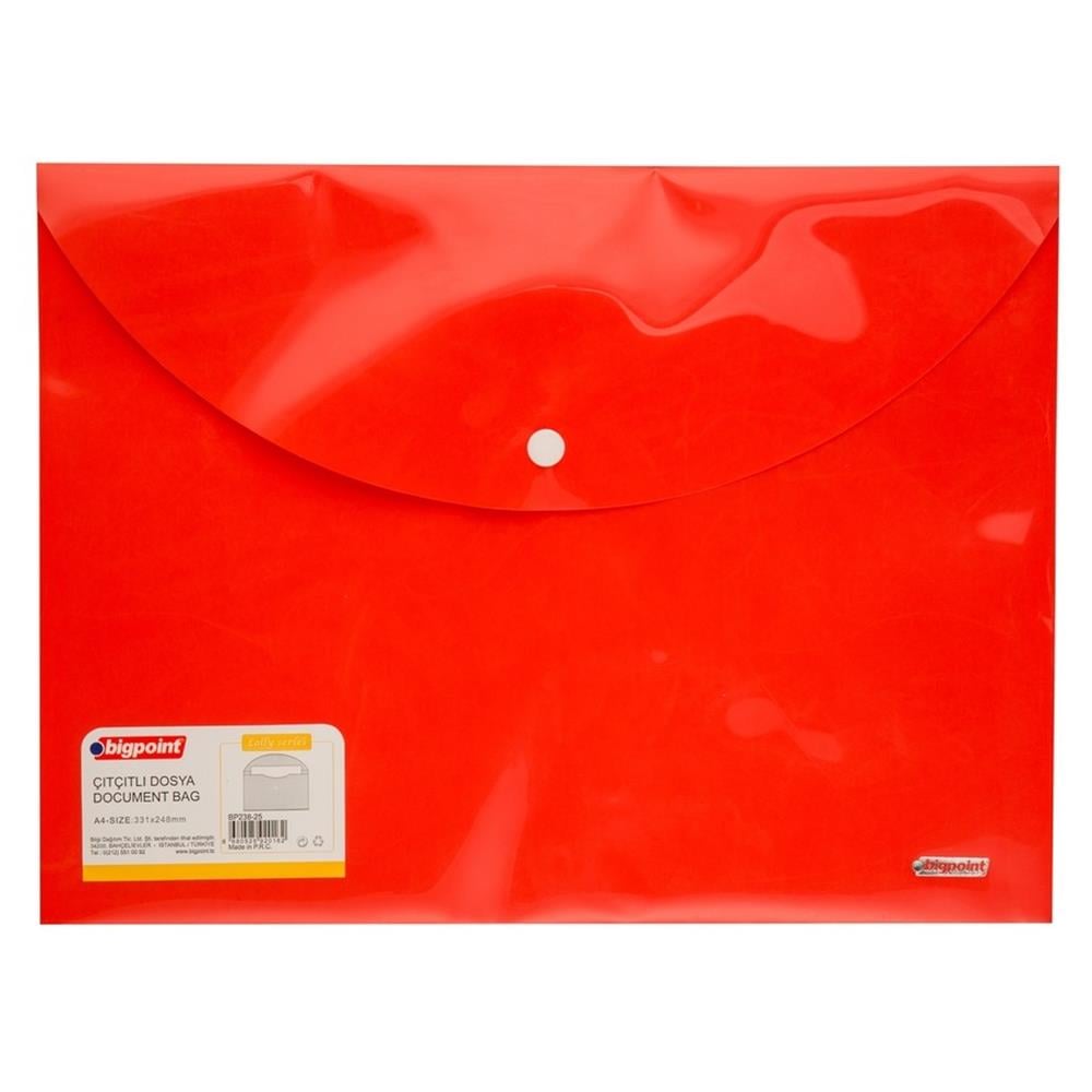 BİGPOİNT ÇITÇITLI DOSYA LOLY A4 KIRMIZI 238