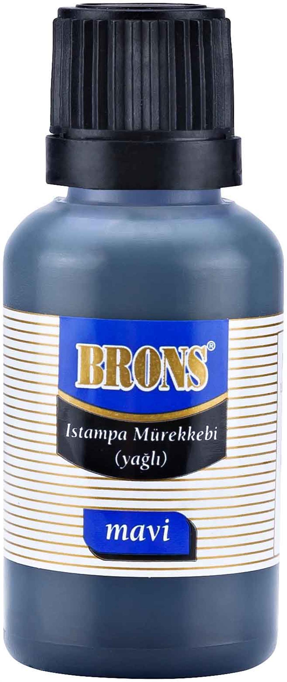 BRONS ISTAMPA MÜREKKEBİ MAVİ BR-315