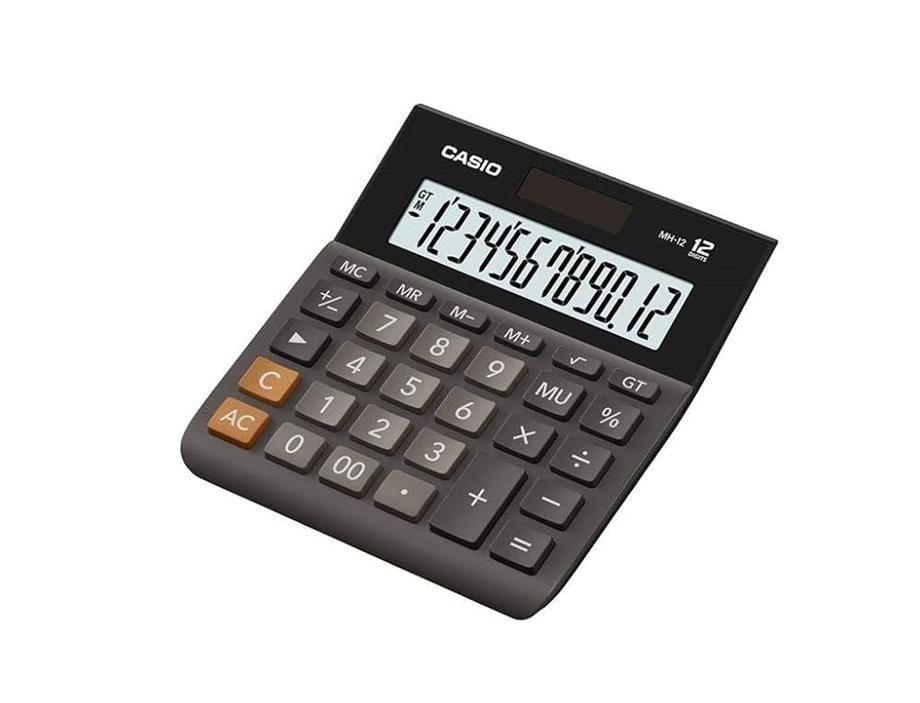 CASIO HESAP MAKİNESİ MASAÜSTÜ DH-12 12 HANE