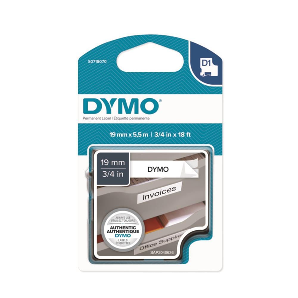DYMO D1 PERMANENTPOL 19MMX5,5 SYH/BYZ 718070 16960