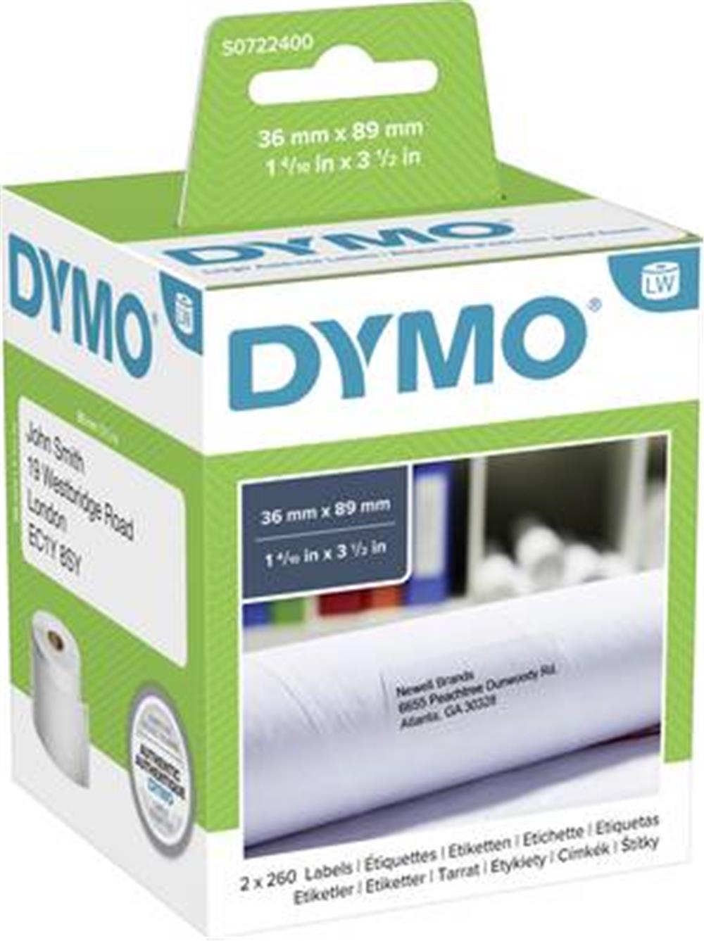 DYMO ETİKET LW ADRES 89X36 520 AD DY-0722400-99012