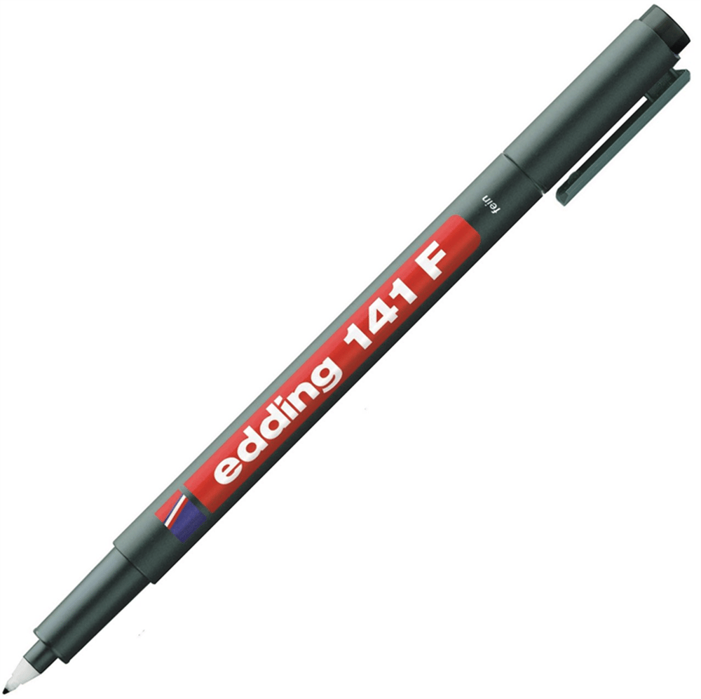 EDDING ASETAT KALEMİ SİYAH E-141F
