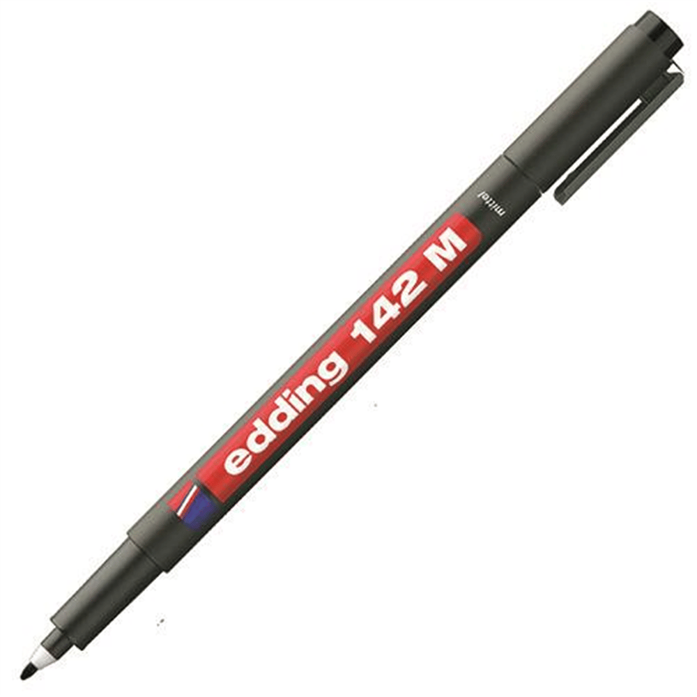 EDDING ASETAT KALEMİ SİYAH E-142M