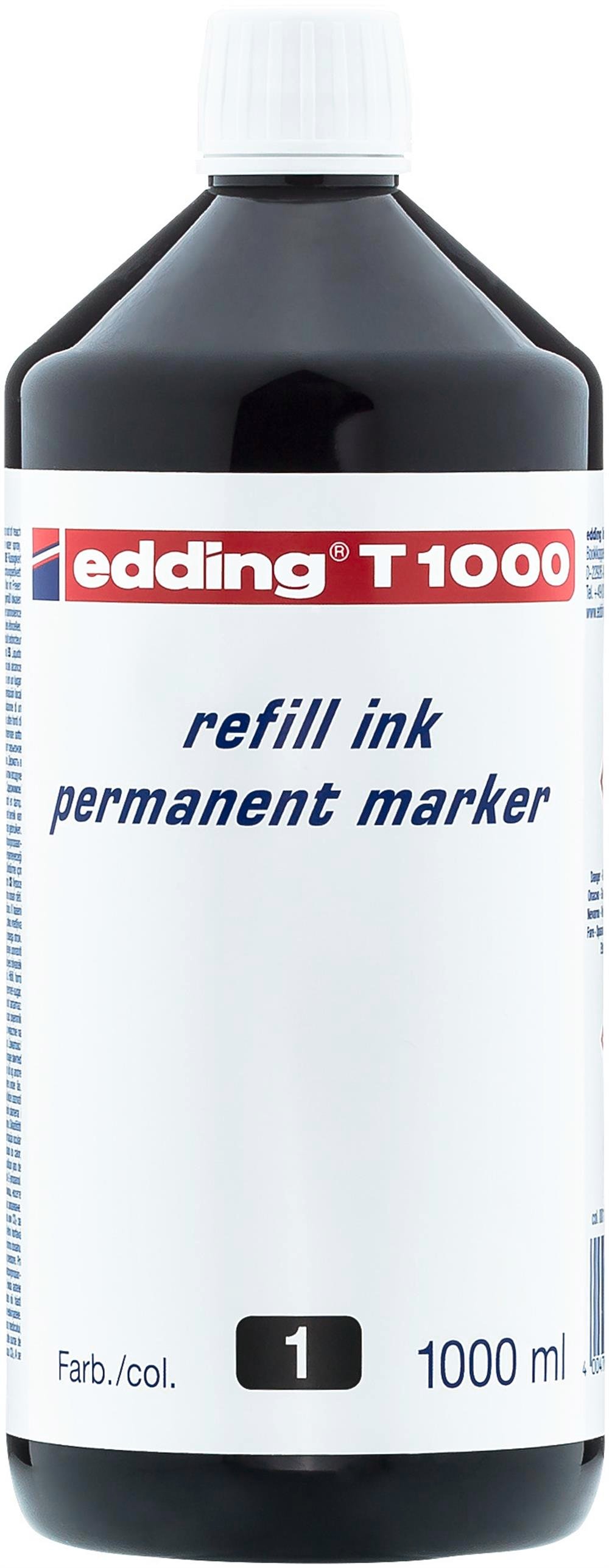 EDDING PERMANENT MÜREKKEP 1000 ML SİYAH E-T 1000