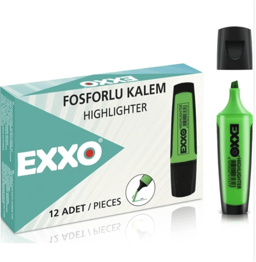 EXXO FOSFORLU KALEM YEŞİL