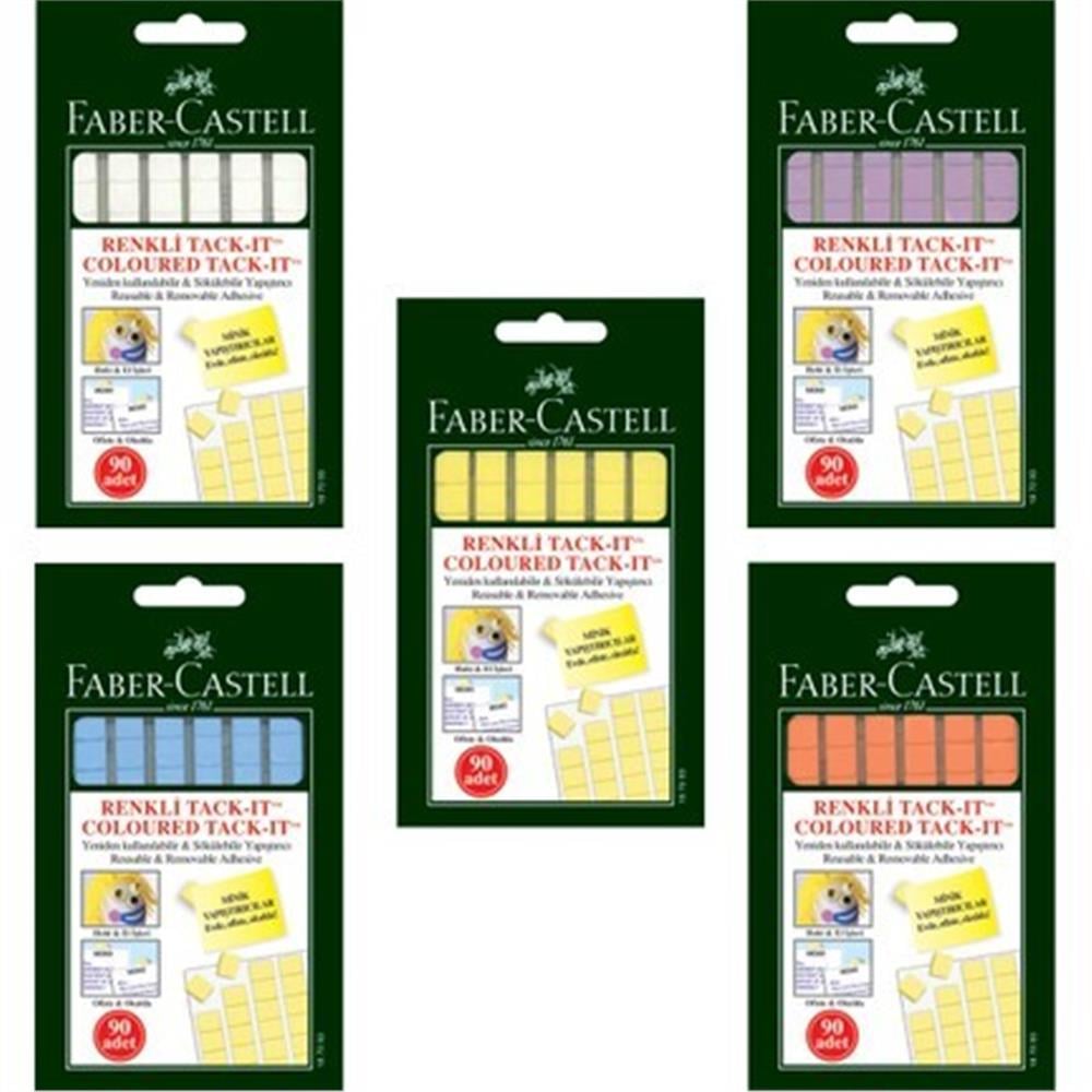 FABER CASTELL TACK-İT 50 GR. KARIŞIK RENK 187093