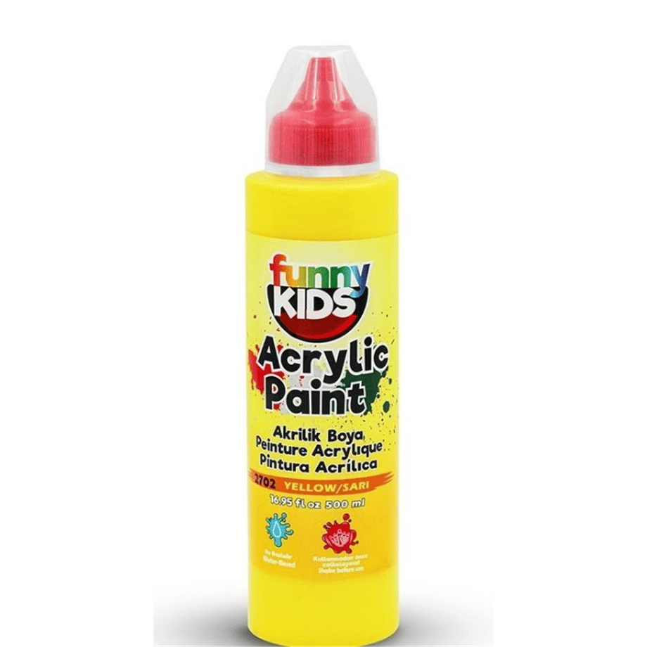 FUNNY KIDS AKRİLİK BOYA 500 CC SARI