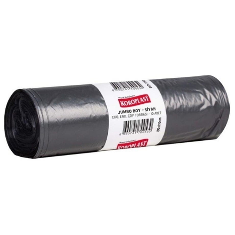 KOROPLAST ÇÖP TORBASI END. JUMBO 80X110 10LU 35MİC