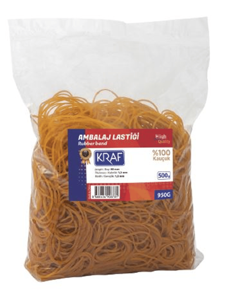 KRAF AMBALAJ LASTİĞİ %100 KAUÇUK 500GR 950G