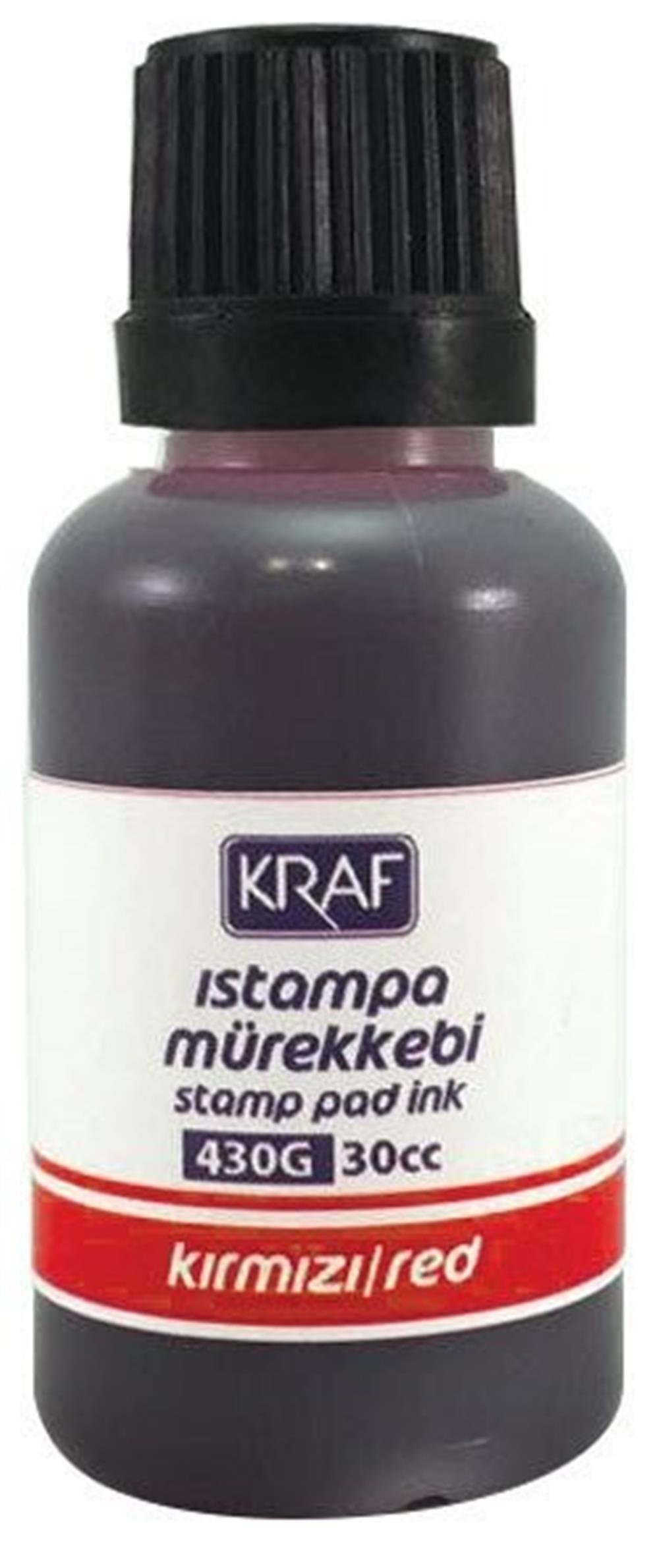 KRAF ISTAMPA  MÜREKKEBİ  30cc KIRMIZI 430G