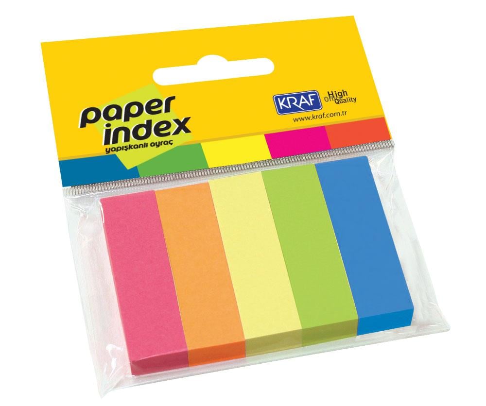 KRAF KAĞIT INDEX NOT 15X50 5 RENK 100 SF. 1550
