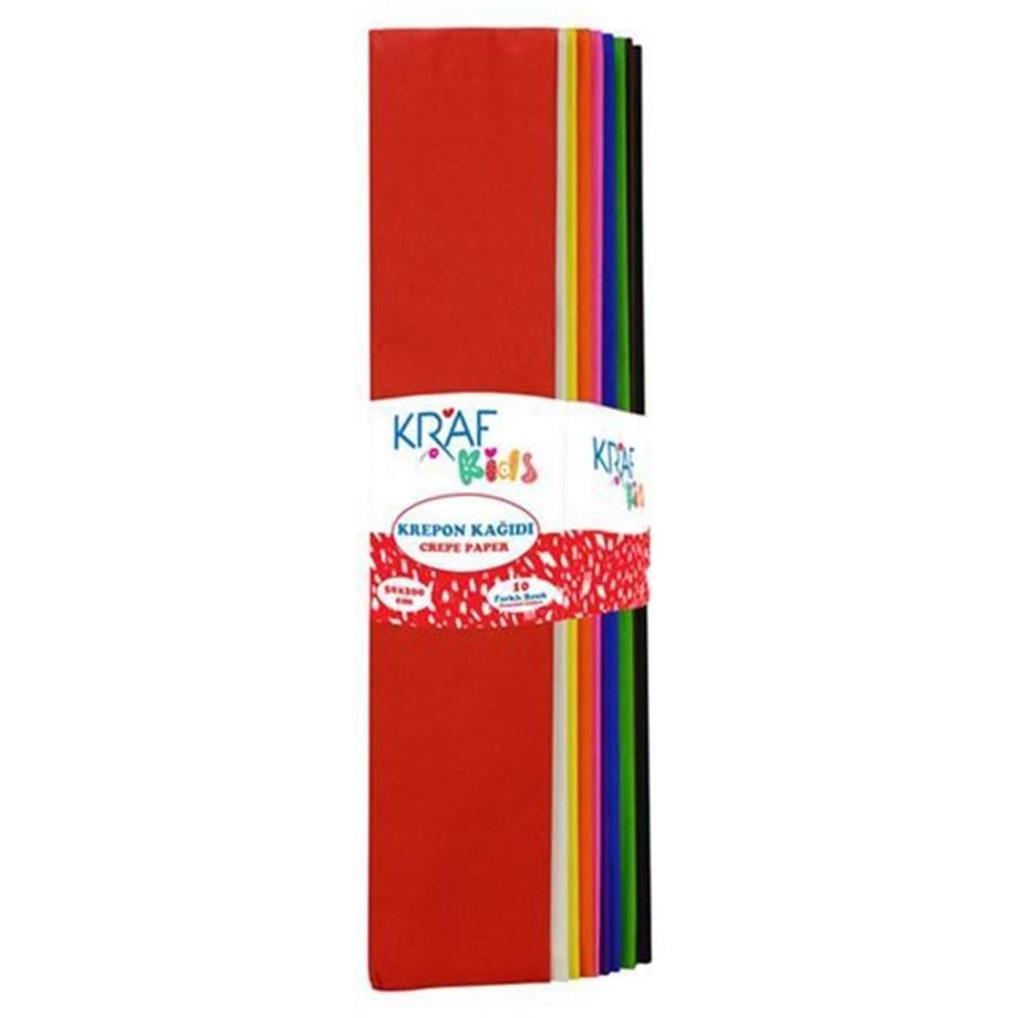 KRAF KIDS KRAPON KAĞIDI 50X200 KARIŞIK 10 RENK