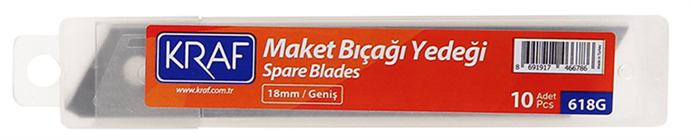 KRAF MAKET BIÇAĞI YEDEĞİ GENİŞ 618G