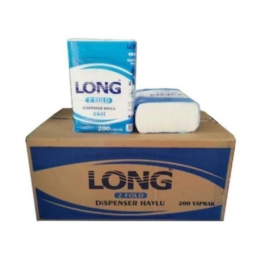 LONG DİSPENSER HAVLU Z KAT 200YP. 20X21 CM 12 Lİ