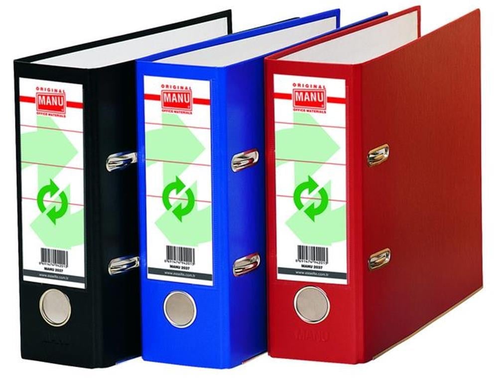 MANU BÜRO KLASÖRÜ TELGRAF MAVİ MN-2037