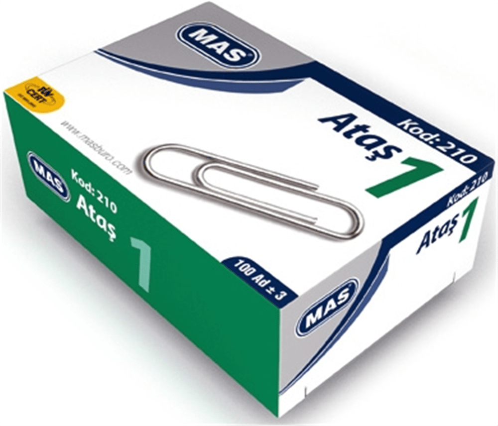 MAS ATAŞ NO :1 NİKEL KAPLI 100 ADET 210