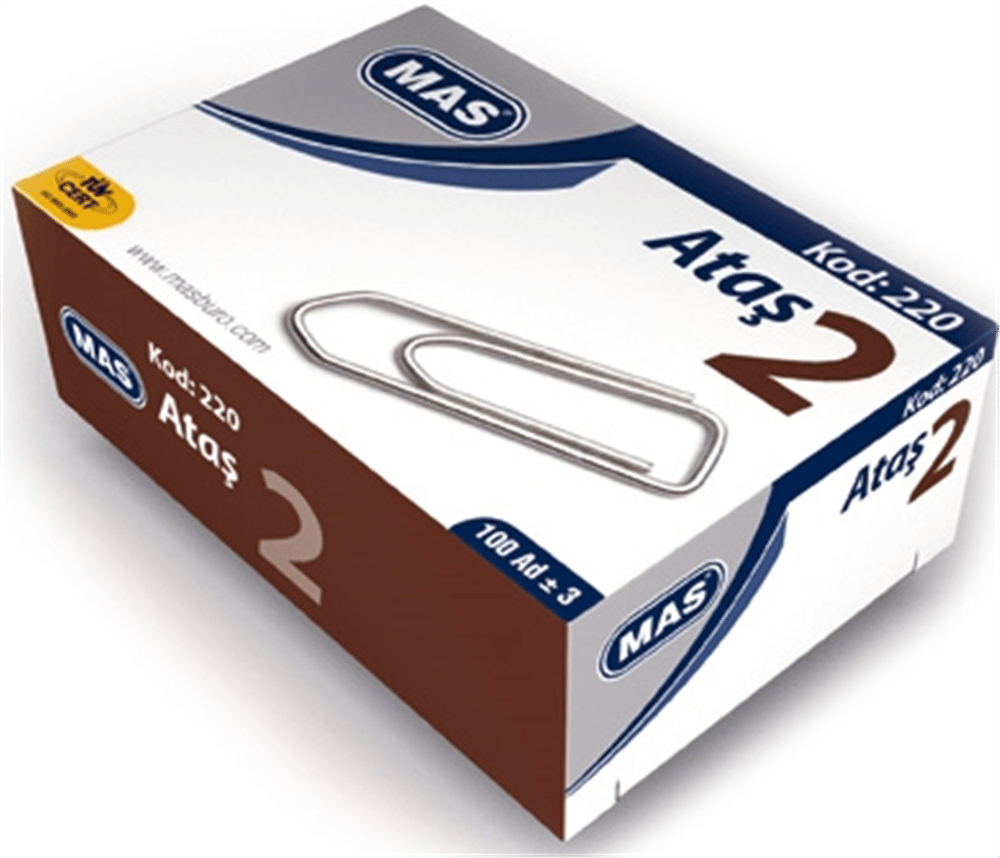 MAS ATAŞ NO:2 NİKEL KAPLI 100 ADET 220
