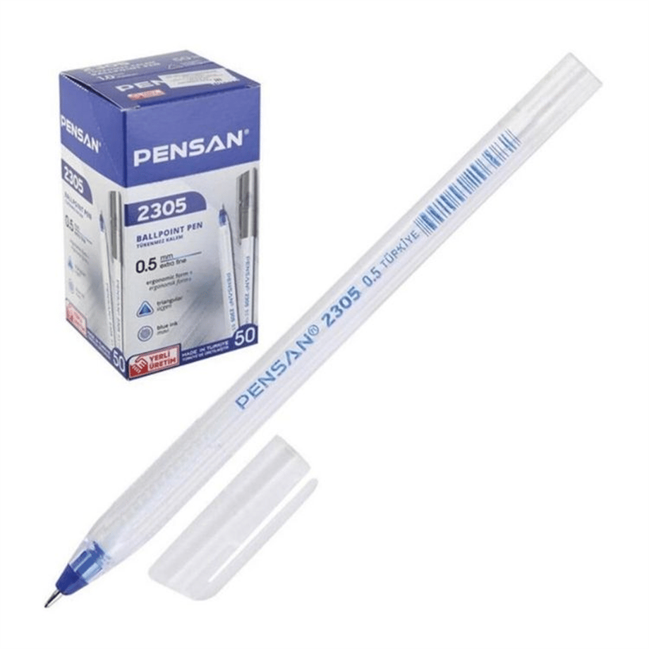 PENSAN TÜKENMEZ KALEM ÜÇGEN 2305 0.5 MAVİ