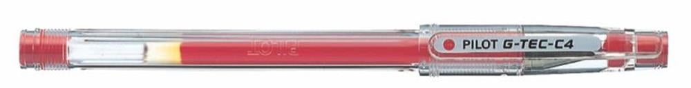 PILOT JEL KALEM G TEC C4 0.4 KIRMIZI