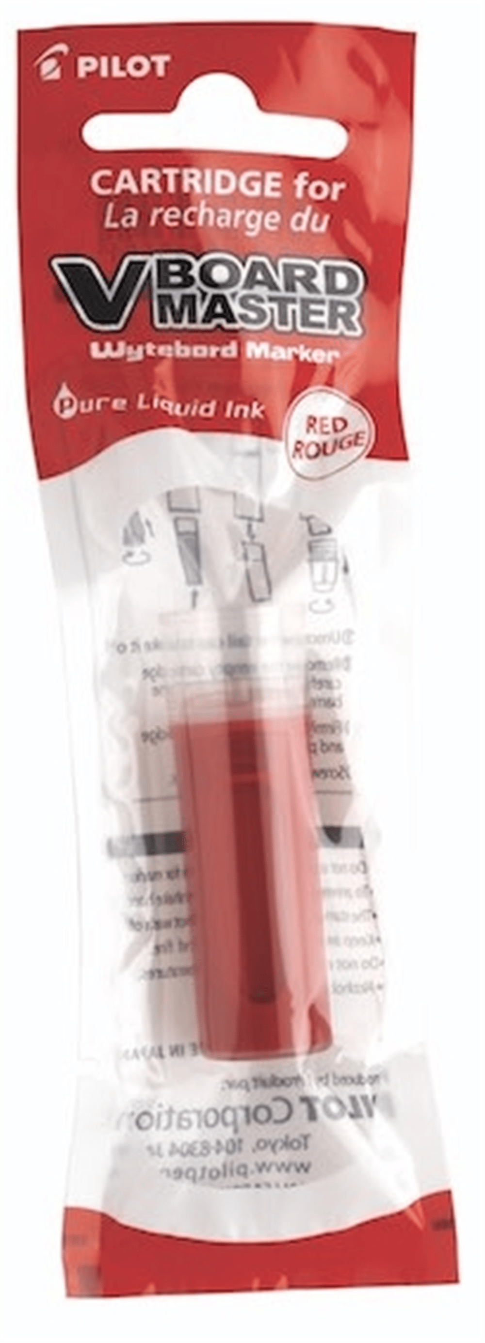 PILOT TAHTA KALEMİ KARTUŞU KIRMIZI V BOARD MASTER