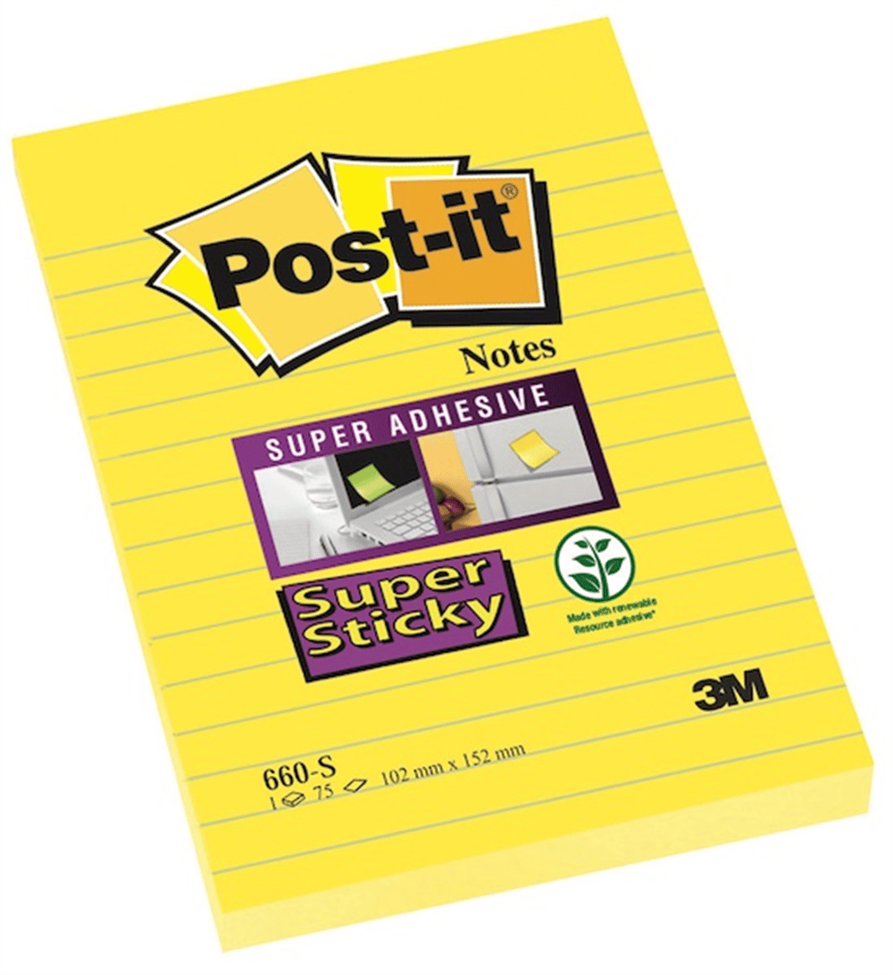 POST-IT YAPIŞKANLI NOT K. ÇİZGİLİ 102X152 660