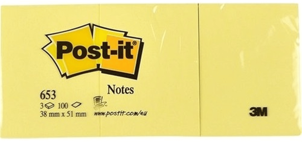 POST-IT YAPIŞKANLI NOT K. SARI 38X51MM 653
