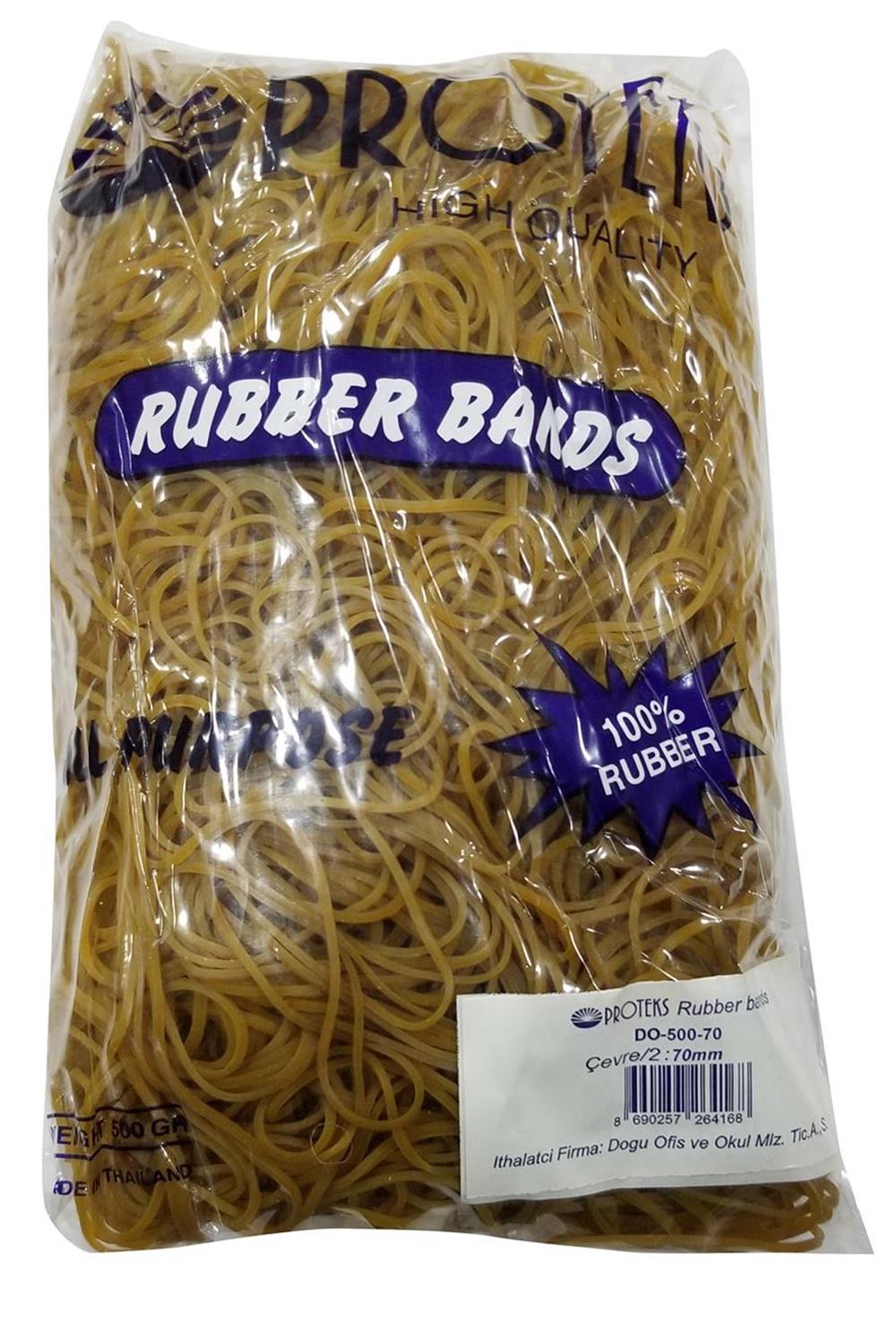 PROTEKS LASTİK 80MM %100 KAUÇUK 500GR K:80mm