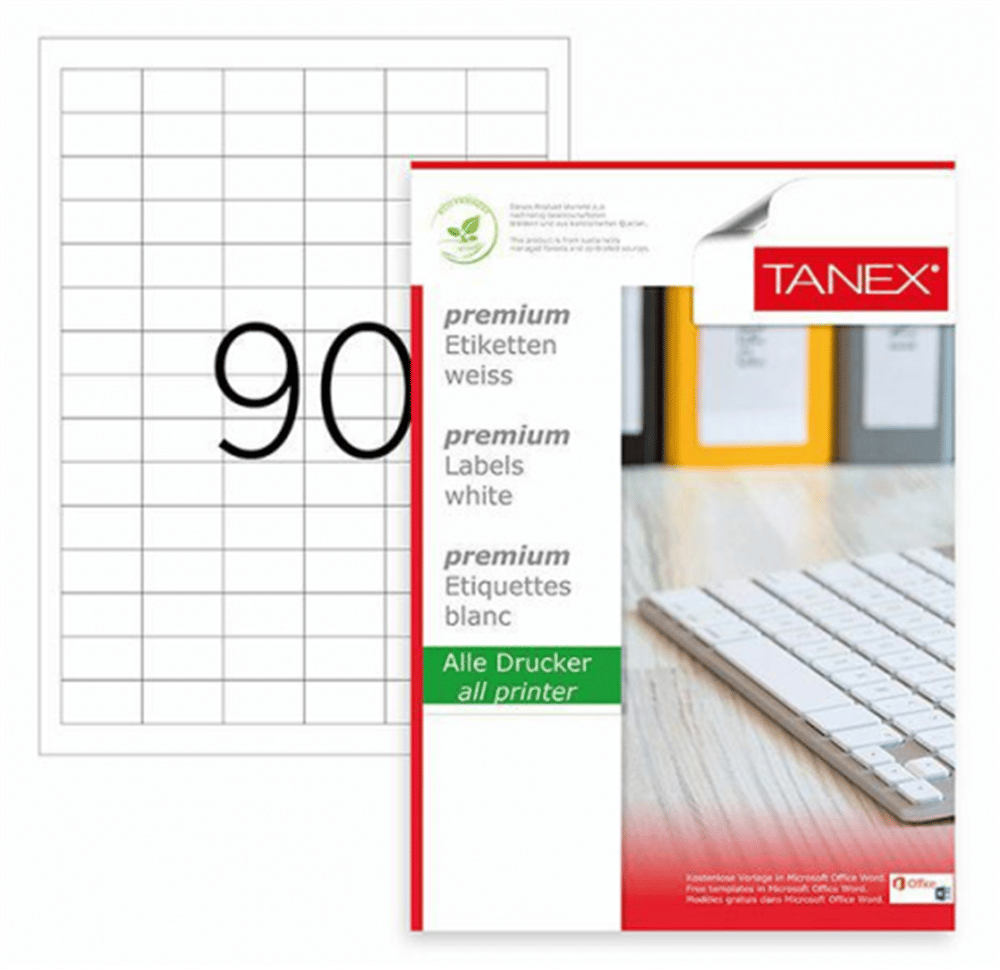 TANEX LASER ETİKET TW-2319 33 X 19 MM