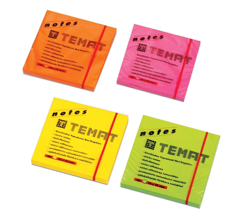 TEMAT 75X75 MM NOT KAĞIDI YEŞİL