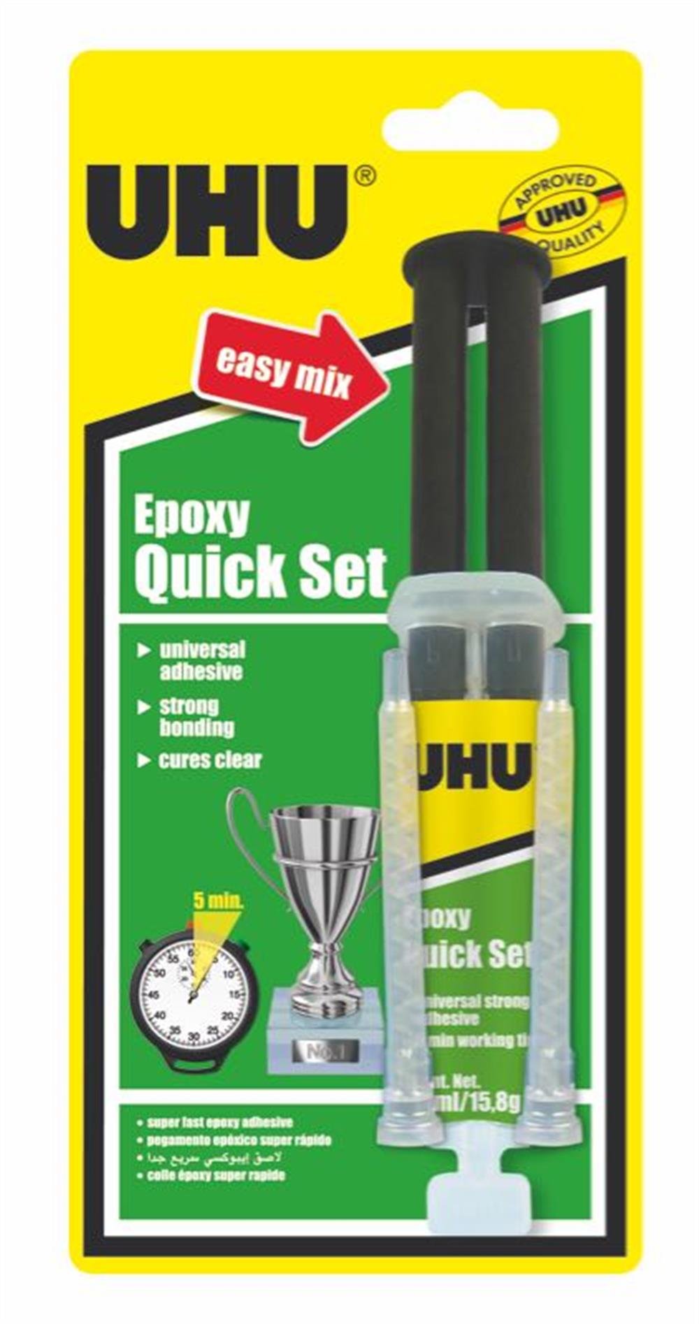 UHU YAPIŞTIRICI QUICK SET EPOXY KOLAY KRIŞIM 37545
