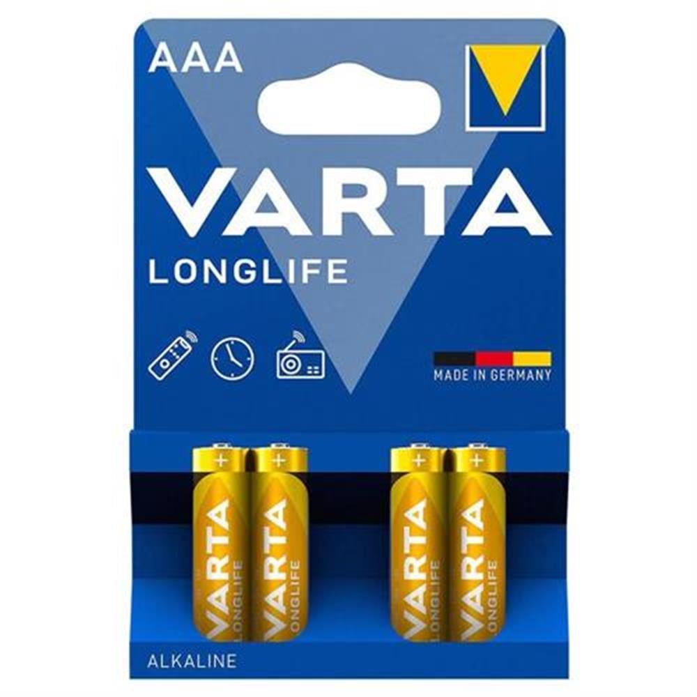 VARTA  LONGLİFE REF 4103 AAA KALEM PİL İNCE 4LÜ