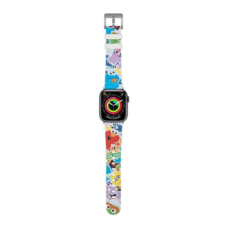 Apple Watch 44mm Casebang Sesame Street Serisi Deri Saat Kordon