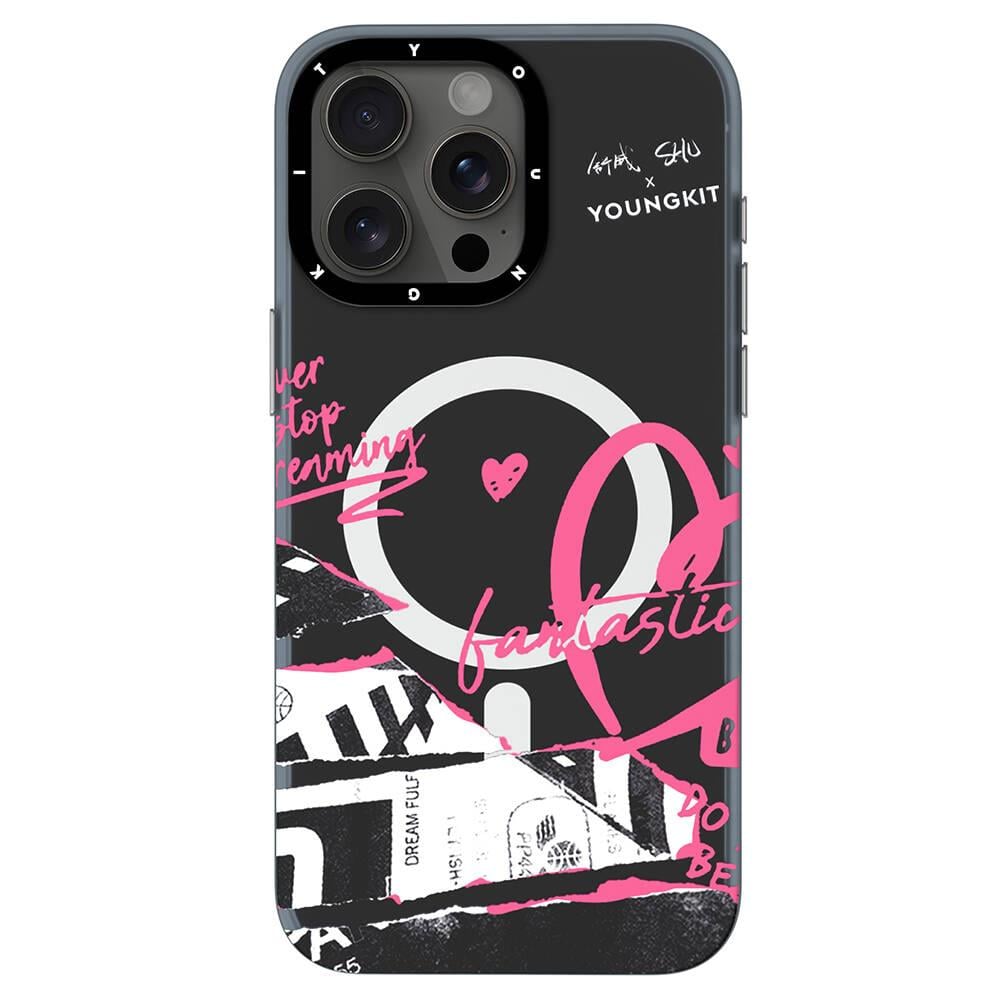 Apple iPhone 14 Pro Kılıf M-safe Şarj Özellikli Shu Tasarımlı Youngkit Dreamland Serisi Kapak