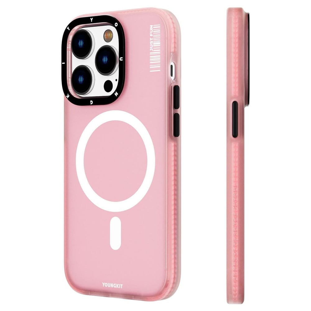 Apple iPhone 14 Pro Max Kılıf M-safe Şarj Özellikli Youngkit Colored Sand Serisi Kapak