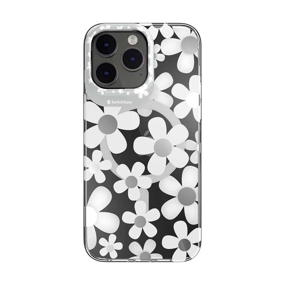 Apple iPhone 14 Pro Max Kılıf M-safe Şarj Özellikli Çift IMD Baskılı Lisanslı Switcheasy Artist-M Fleur Kapak