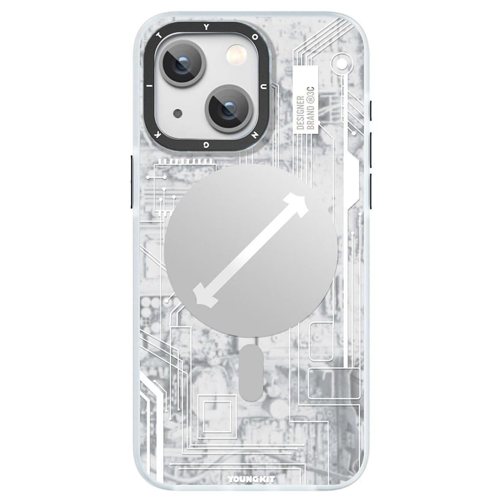 Apple iPhone 15 Kılıf M-safe Şarj Özellikli YoungKit Technology Serisi Kapak