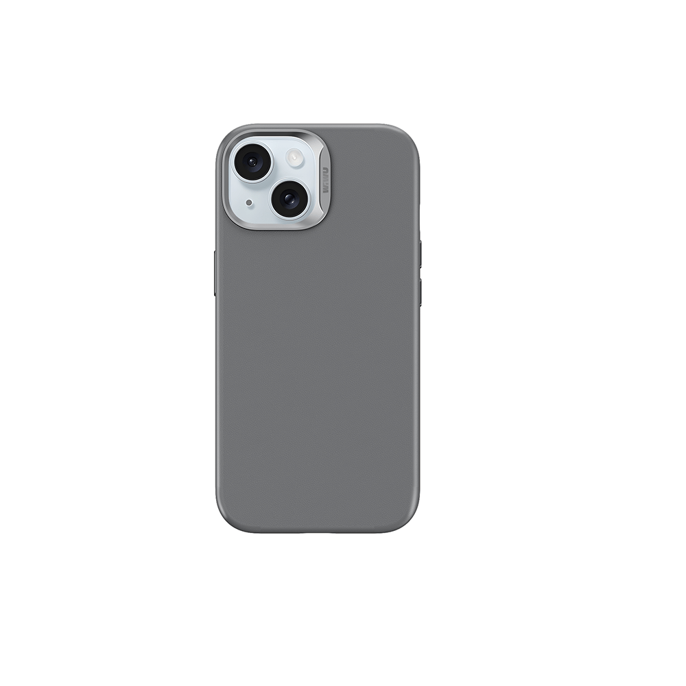 Apple iPhone 15 Plus Kılıf Wiwu SP-019 M-safe Şarj Özellikli Vegan Leather Deri Kapak