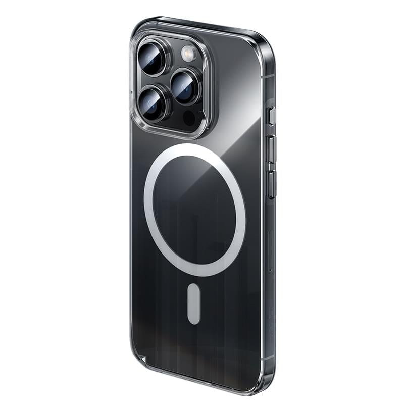 Apple iPhone 15 Pro Kılıf M-safe Şarj Özellikli Benks ​​​​​​Crystal Serisi Şeffaf Kapak