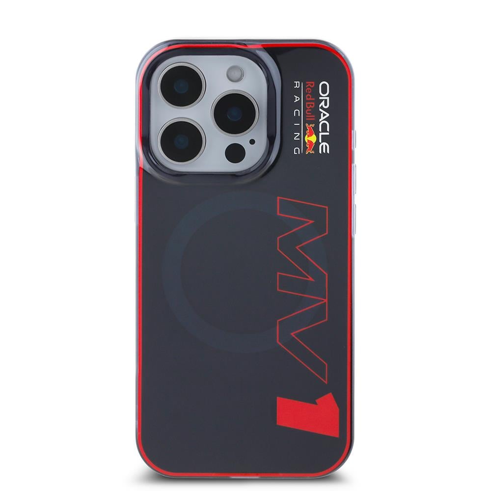 Apple iPhone 15 Pro Max Kılıf Redbull Orjinal Lisanslı M-safe Şarj Özellikli Çift Katmanlı Sert PC Büyük Boy MV Kapak