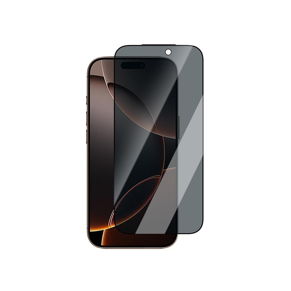 Apple iPhone 16 CaseWorld Applicator Serisi 2.5D Eyesafe Mavi Işık Teknolojili 0.33mm Privacy Temperli Cam Ekran Koruyucu + Uygulama Aparatı