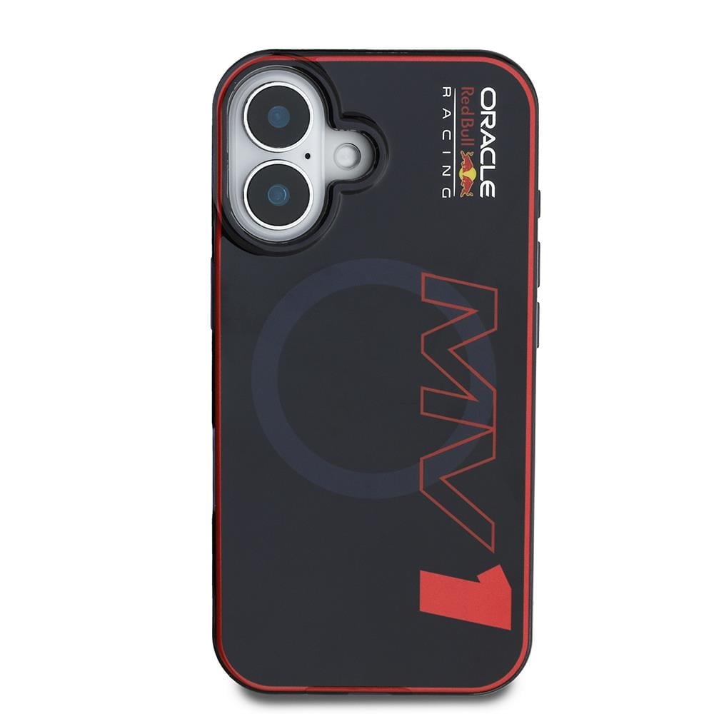 Apple iPhone 16 Kılıf Redbull Orjinal Lisanslı M-safe Şarj Özellikli Çift Katmanlı Sert PC Büyük Boy MV Kapak