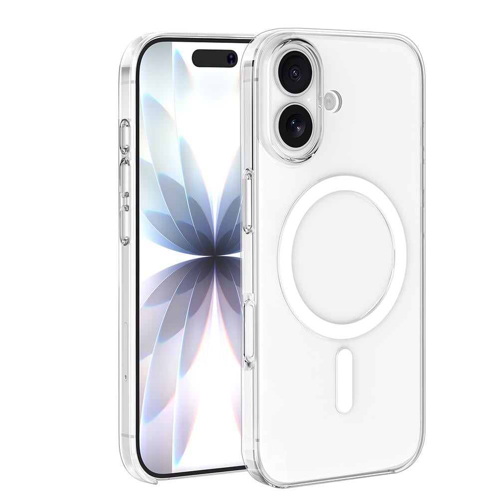 Apple iPhone 16 Plus Kılıf Zore Wireless Şarj Özellikli Şeffaf Orjin Kapak